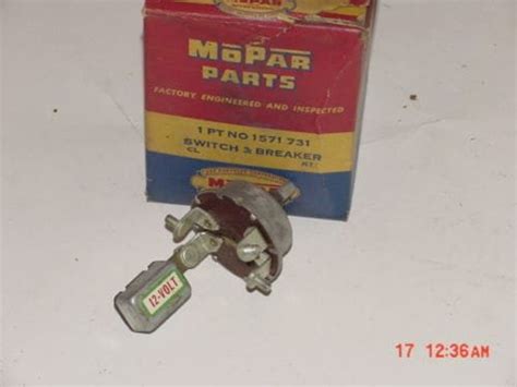 NOS Mopar A C Blower Switch 1954 Chrysler Imperial Models Hiltop Auto