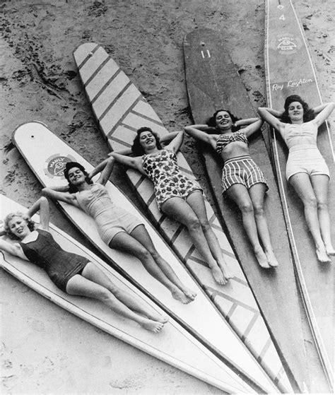 Surf Sirens Manly Beach New South Wales Vintage Surfing Surf