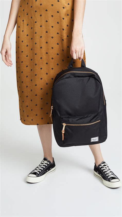 Herschel Supply Co Settlement Mid Volume Backpack In Black Lyst