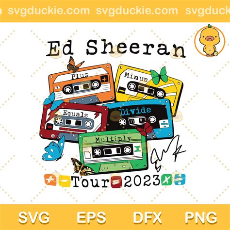 Ed Sheeran Mathematics Tour 2023 Svg Ed Sheeran Singer