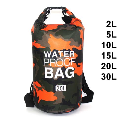 30l À Prova Dwaterproof Água Saco De Natação Seco Camuflagem Cores