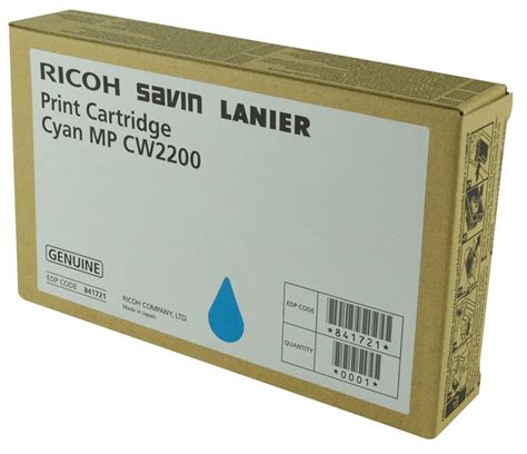 Tinta Ricoh MP CW2200 Cian 100ml 2400 Tinta Ricoh MP CW2200