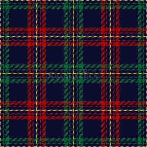 Christmas Tartan Plaid Pattern In Red Green Yellow Dark Blue