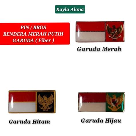 Pin Bros Merah Putih Garuda Fiber Lazada Indonesia