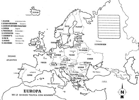 Mapa Político Da Europa Para Colorir LIBRAIN