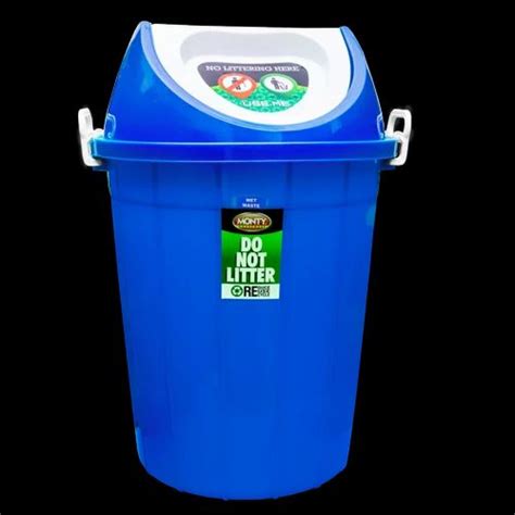 Plastic Swing Dustbin 80 Ltr Shape Round At Rs 1000 In Katni ID