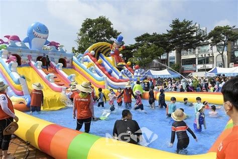 엔지티비 모바일 사이트 기사상세페이지 제4회 순천조례호수공원 물총축제 여름 대표축제로 우뚝