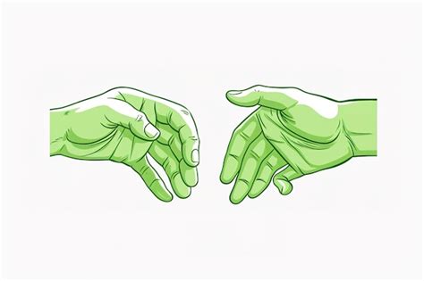 Premium Vector Hands Of The Creation Of Adam Vector Drawing