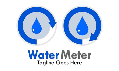 water meter loading indicator water gauge concept  blue water