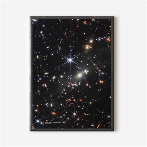 James Webb's First Deep Field space poster Canvas