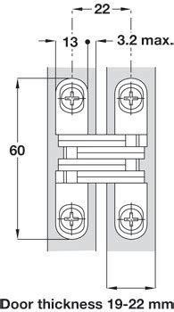 Soss Hinge Concealed Mortice Various Models H Fele U K Shop