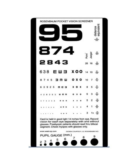 50 Printable Eye Test Charts Printabletemplates