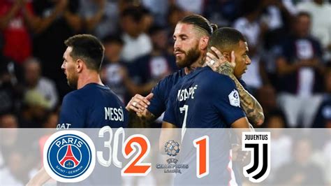 🔵 Psg Vs Juventus 2 1 ️extended Highlight And Goals Uefa Champions League