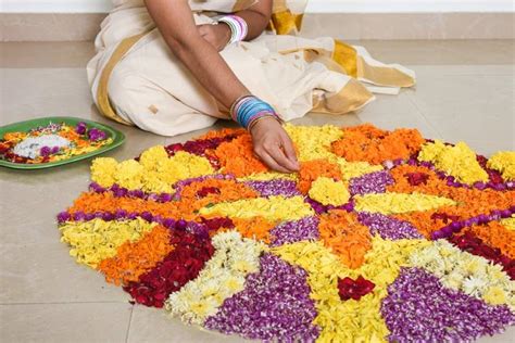 20 Beautiful Floral Rangoli Designs Using Flowers | Styles At Life