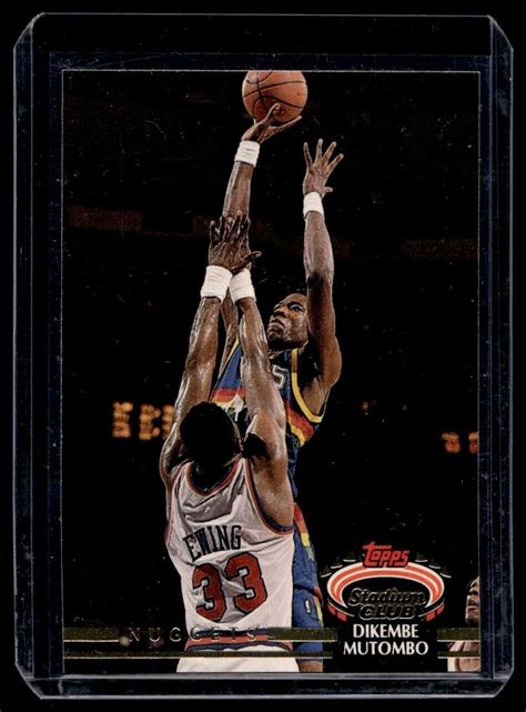 1992 93 Topps Stadium Club Dikembe Mutombo Denver Nuggets 273 EBay