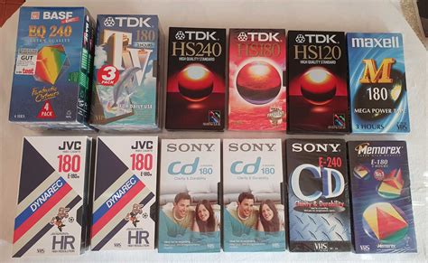 Нови видеокасети VHS TDK JVC BASF Sony Memorex гр Шумен 5 ти полк