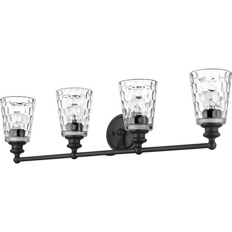 Acclaim Lighting In40023bk Mae Modern Matte Black 4 Light Bathroom Wall