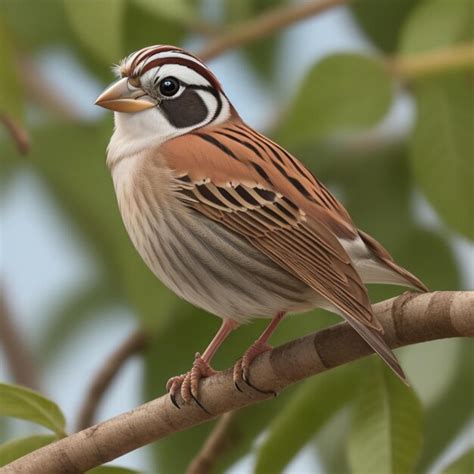 Premium Photo A Charming Indian Sparrow Bird