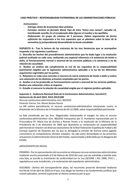 Caso Pr Ã¡ctico Temas 6 Y 7 Caso PrÁctico Responsabilidad