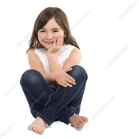 Happy Girl Stock Image F002 7734 Science Photo Library