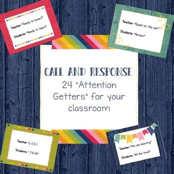 Call And Response 24 Attention Getters For Your Classroom TPT