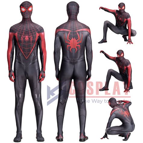 Spider Man Ps Miles Morales Spandex Cosplay Costumes