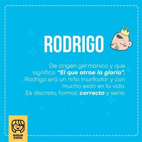 Nombre Rodrigo Significado Y Origen Descubre Todo Sobre Rodrigo