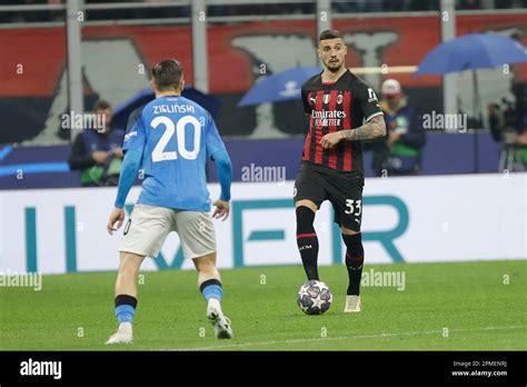 Milan Naples Italy Th Apr Rade Krunic Of Milan During The