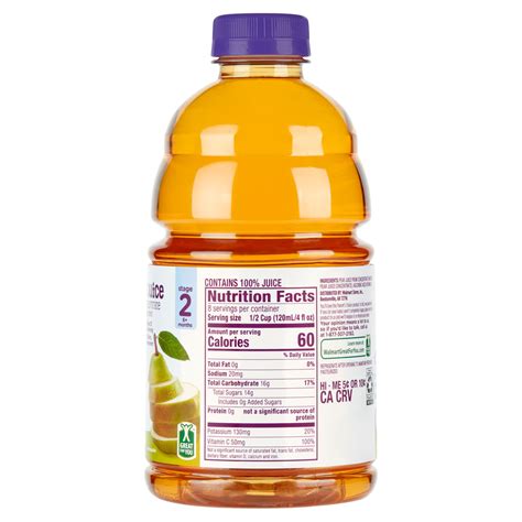 Parent's Choice Pear Juice, 32 oz Bottle - Walmart.com