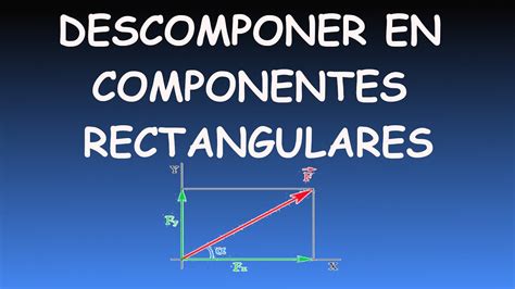 Descomponer Una Fuerza En Componentes Rectangulares YouTube