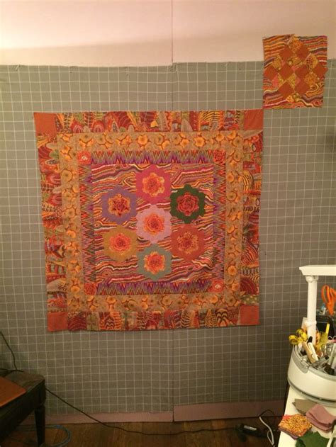 My Dreamy Hexagons Quilt In Progress Kaffe Fassett S Quilt Grandeur