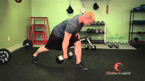 Gym Split Stance Bent Over Neutral Grip Rows With Dumbbells Youtube