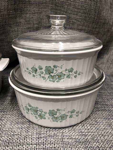 Corningware Callaway Iris Green Iris Bakeware Square 1L Etsy