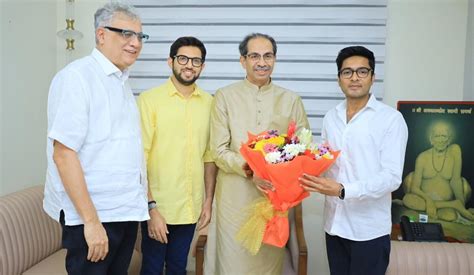 Mumbai Tmcs Abhishek Banerjee Meets Shiv Sena Ubt Leader Uddhav