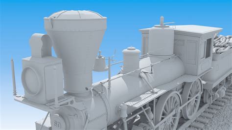 Jupiter Steam Locomotive 3D Model $129 - .max .fbx .obj - Free3D