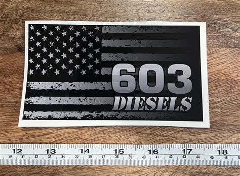 American Flag Sticker 603 Diesels