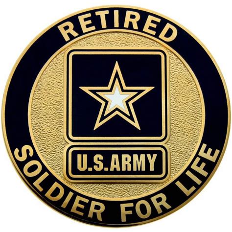 Retired Army 2 In Identification Badge Soldier For Life Military