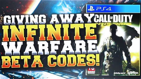 NEW FREE BETA CODES HOW TO GET FREE INFINITE WARFARE BETA CODES