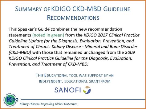 Kdigo Clinical Practice Guideline Update Diagnosis Evaluation