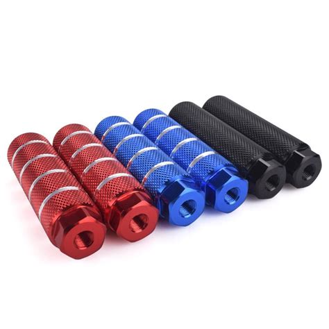 1 Pair Mtb Bmx Bike Alloy Foot Stunt Pegs Footrest Lever B3i Cylinder Grip K3b4