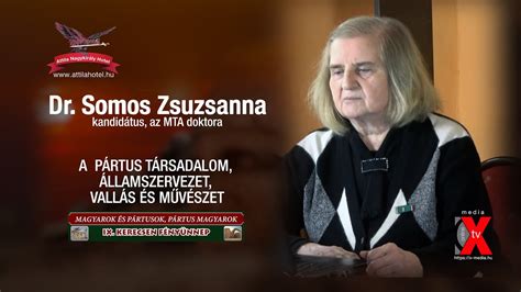 DR SOMOS ZSUZSANNA kandidátus az MTA doktora előadása YouTube