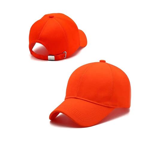 Men Boys Stylish Baseball Adjustable Cap Orange Color Cap – Nityabride.com