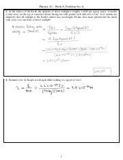 Pset 8A Lecture 1 Solutions Pdf Physics 5C Week 8 Problem Set A 1