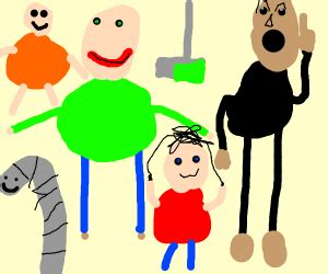 Almost all of the baldi's basics characters - Drawception