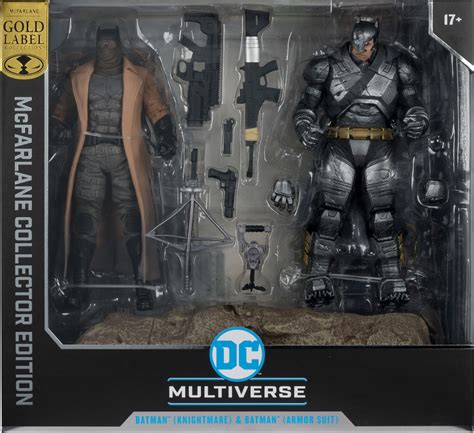 DC Multiverse Batman Knightmare Armor Suit Gold Label Batman V