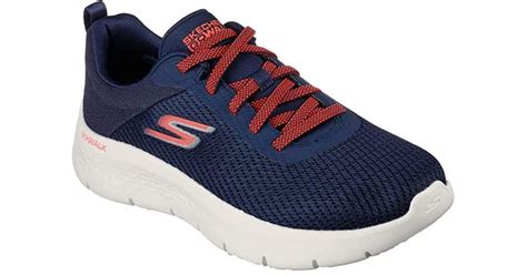 Skechers Go Walk Flex Alani Sneaker In Navy Coral Blue Lyst