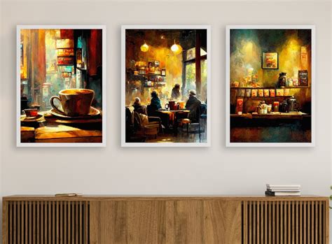 3 Coffee Shop Art Prints, Coffee Shop Wall Art, Coffee Shop Decoration, Coffee Poster - Etsy