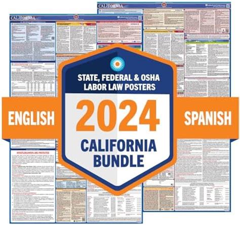 Amazon 2024 Florida Labor Law Posters State Federal OSHA Combo