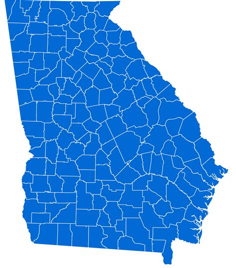 Printable Georgia Map With Counties