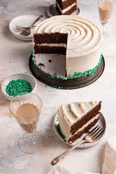 Guinness Chocolate Cake With Irish Cream Frosting Brown Eyed Baker